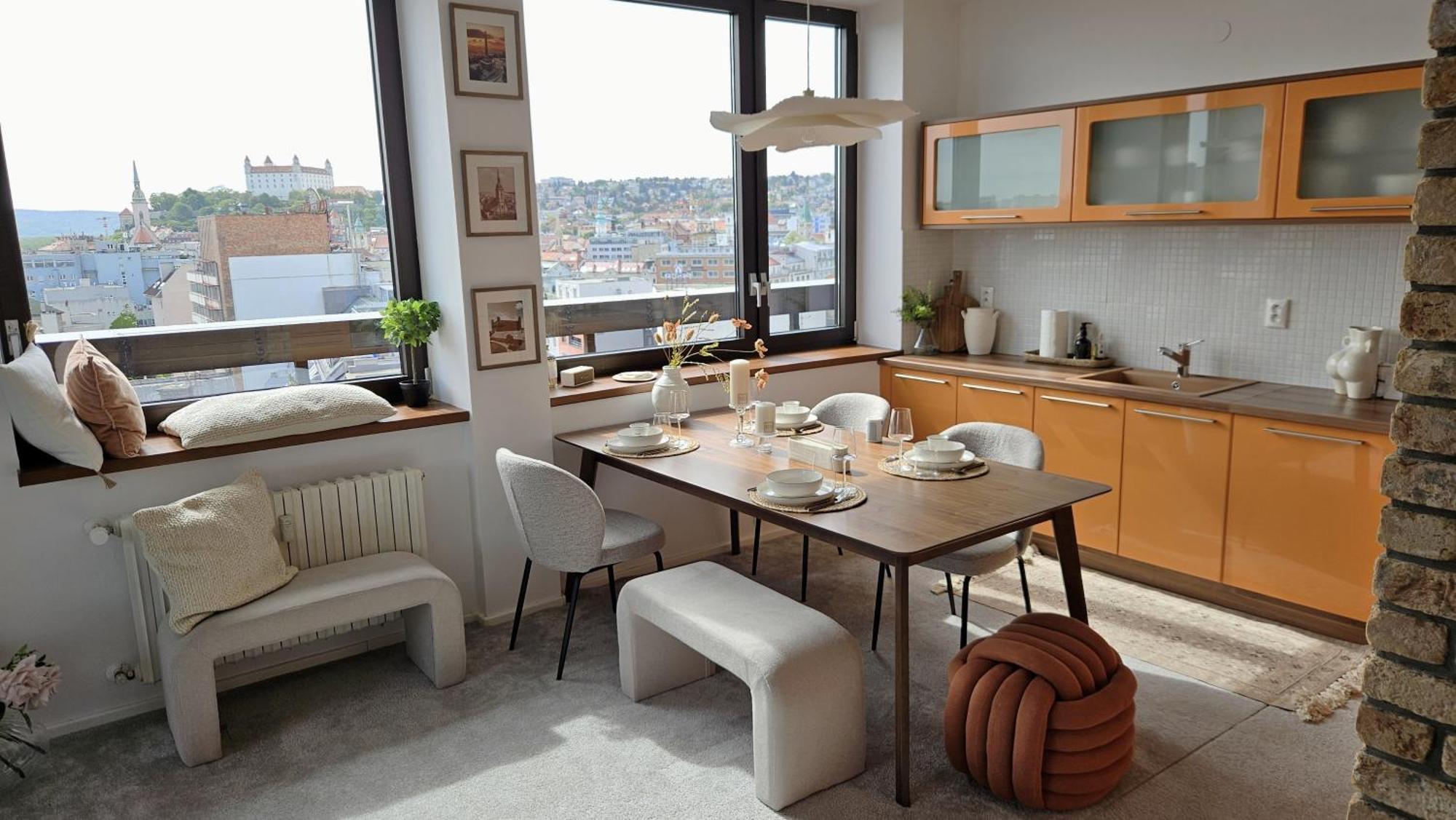 Panorama View Design Apt In Old Town - Free Parking Bratysława Zewnętrze zdjęcie